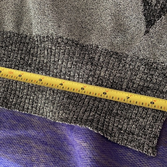 Silver glitter knit long sleeve top - Picture 7 of 9